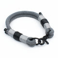 Black Elephant Halsband - Sanftes Grau & Schwarz, maßgeschneidert für deinen Hund, Scherenkarabiner
