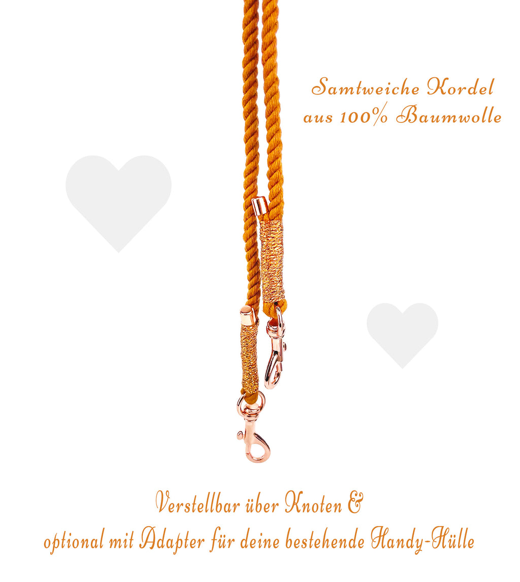 Handykette Fuchsbraun-Bronze