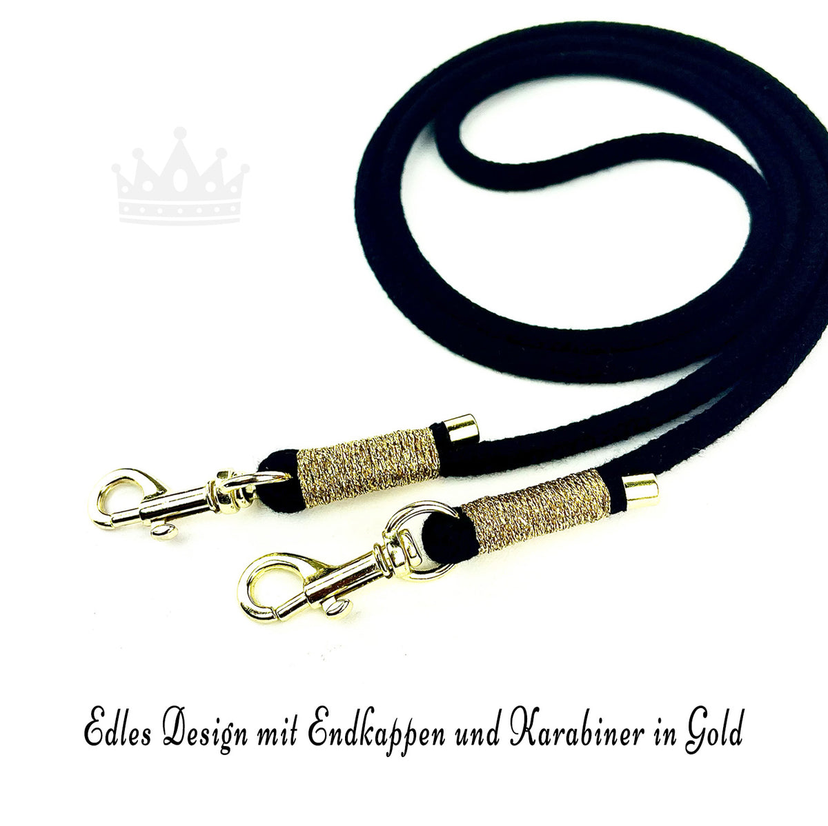 Handykette Schwarz-Gold