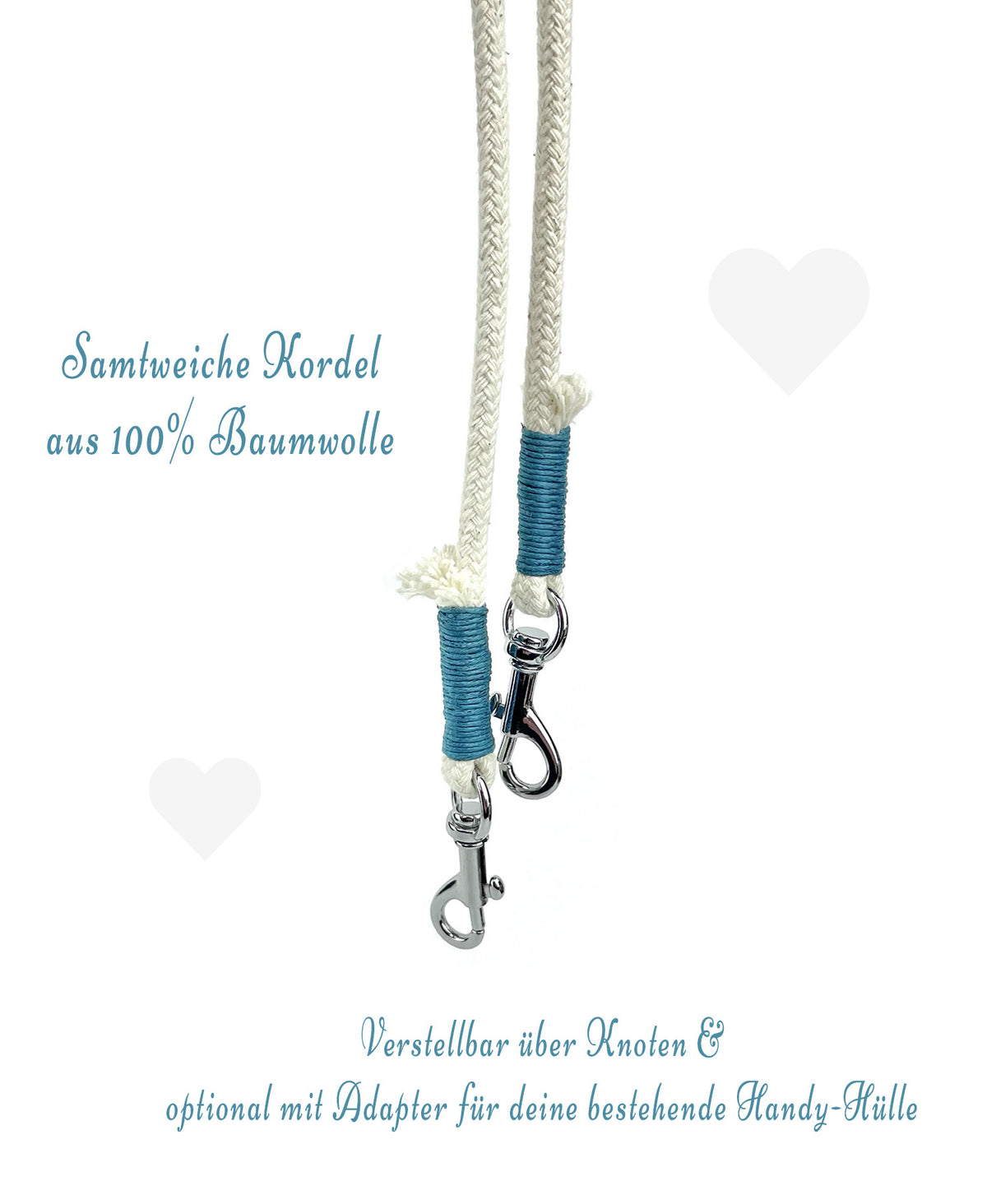 Handykette Weiß-Blau