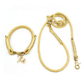 Luxus Edition Set - Glanz goldenes Tau aus Griechenland, goldene Scherenkarabiner