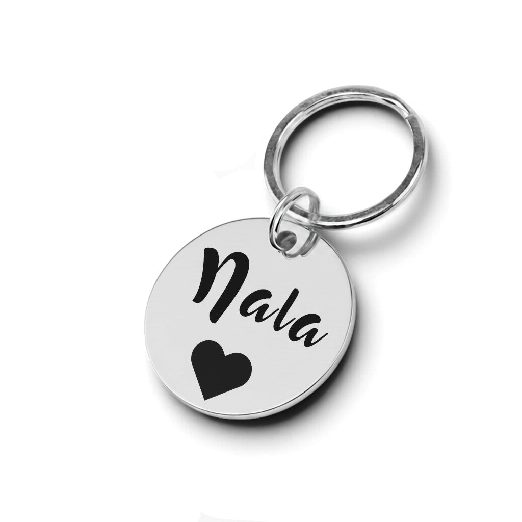 Lucy Hundemarke mit Gravur - personalisiert mit Name deines Hundes, Telefonnummer, Adresse, Tasso auf der Rückseite