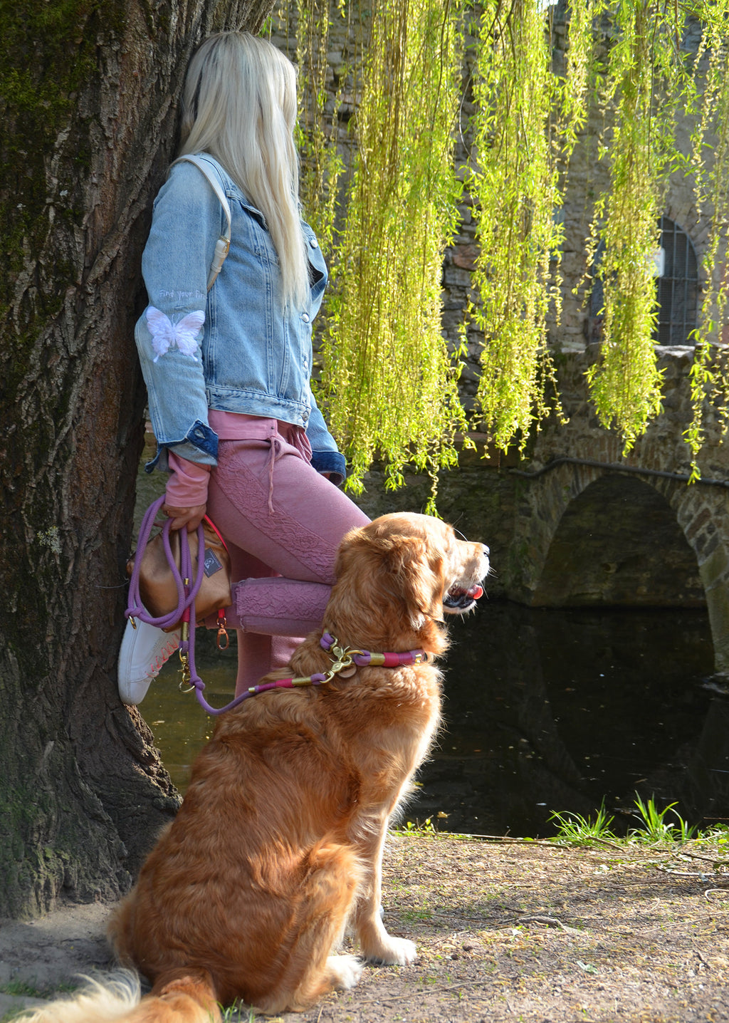 Little Princess Halsband - Mädchen-Traum in Pink mit edlen Endkappen, maßgeschneidert, Scherenkarabiner