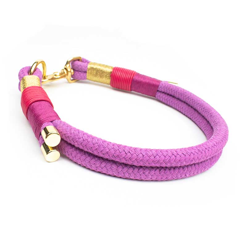 Little Princess Halsband - Mädchen-Traum in Pink mit edlen Endkappen, maßgeschneidert, Scherenkarabiner