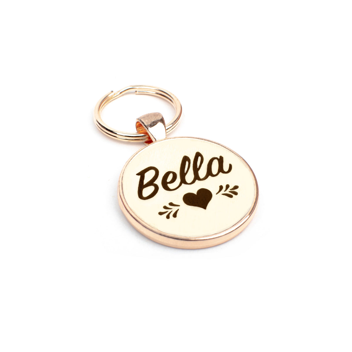 Stella Hundemarke mit Gravur - personalisiert mit Name deines Hundes, Telefonnummer, Adresse, Tasso auf der Rückseite